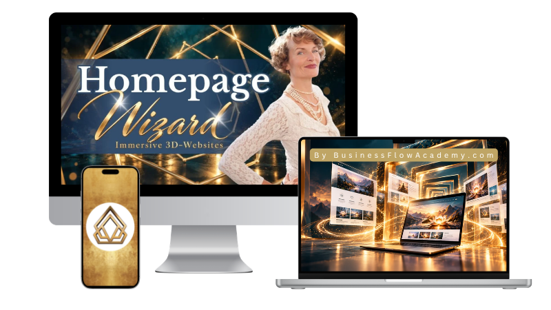 Homepage Wizard – immersive 3D-Websites auf Bildschirm, Laptop und Smartphone